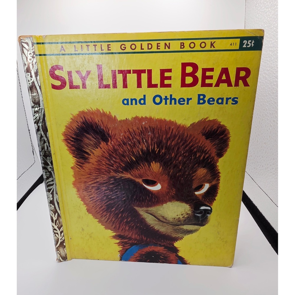 Vintage Sly Little Bear and Other Bears Little Golden Book 1960 Kathryn Jackson